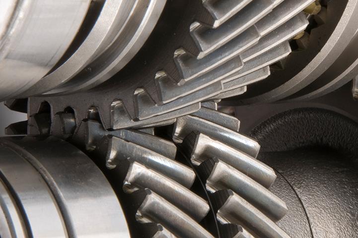 closeup of transmission gears